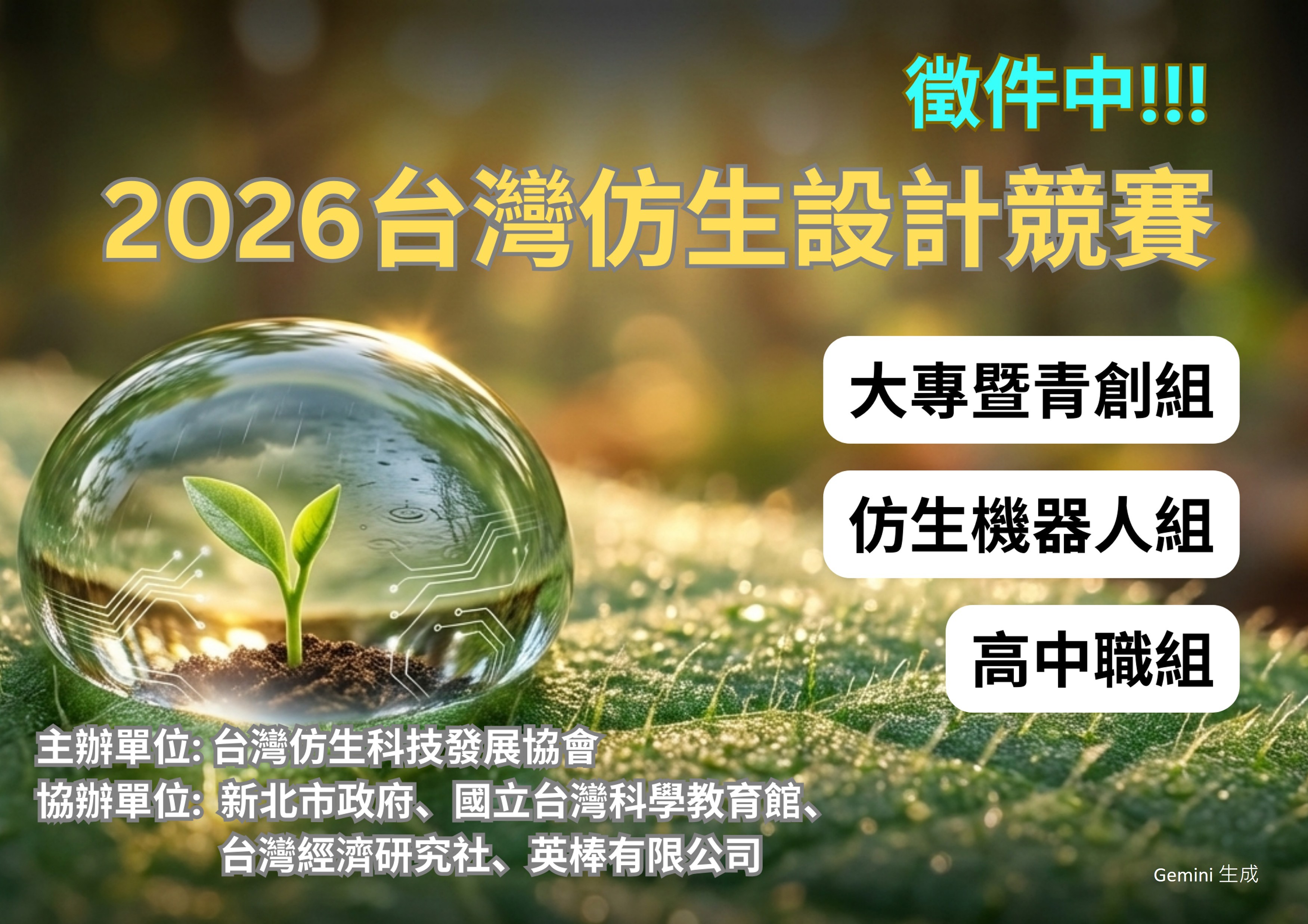 2026 仿生設計競賽徵件中