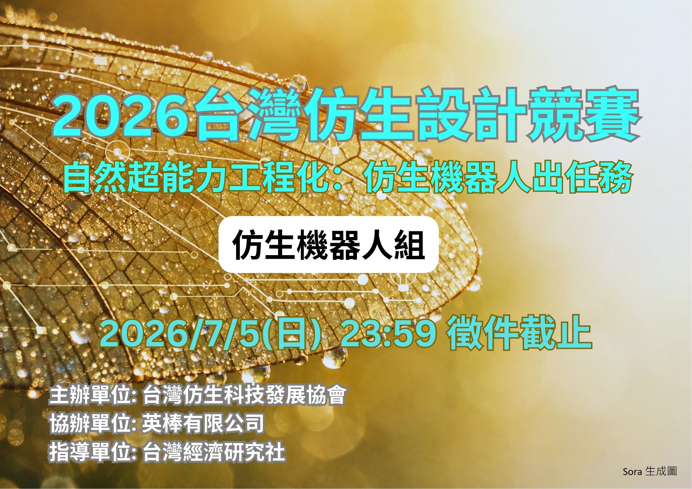 2026 台灣仿生設計競賽_仿生機器人_主題圖Final